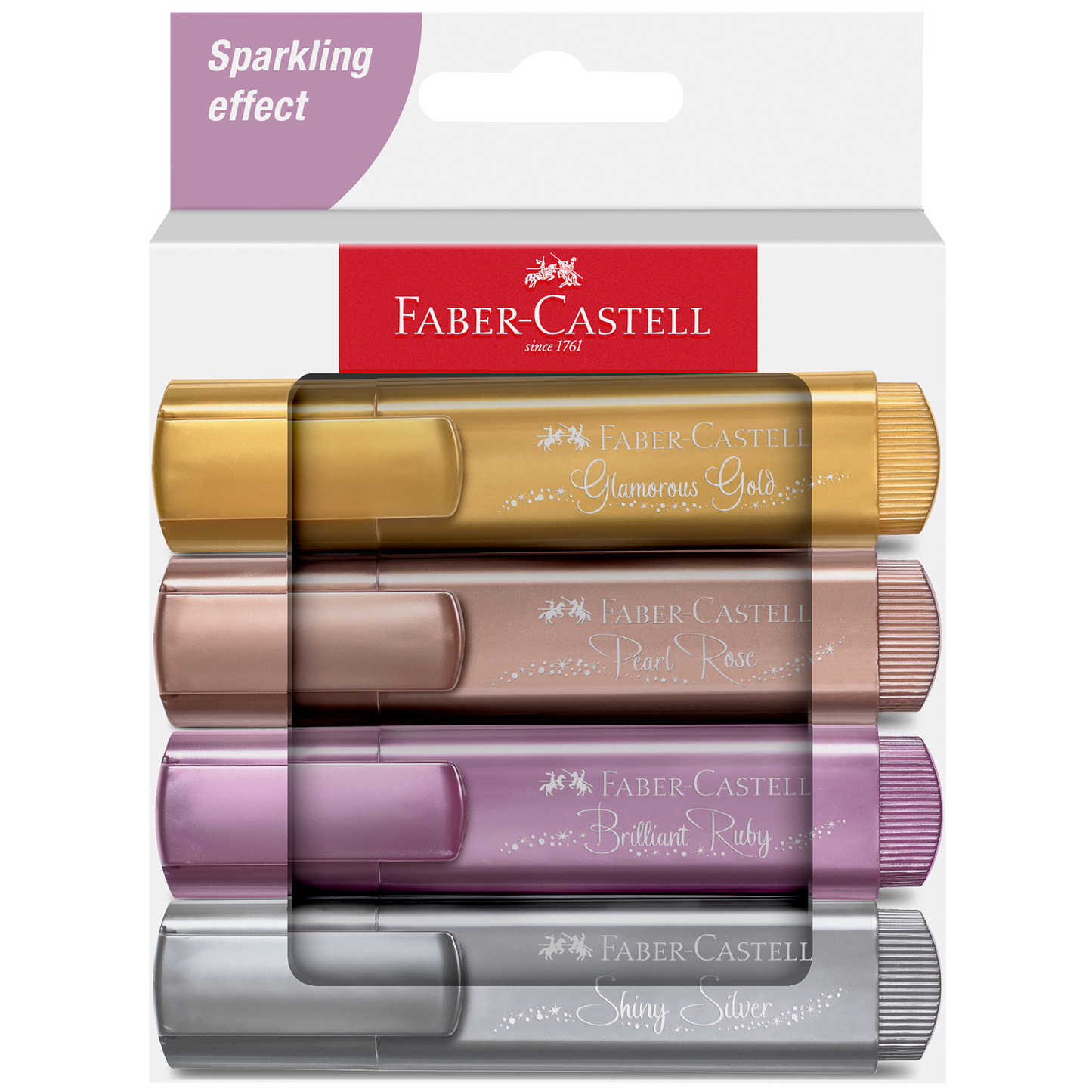 4 Count Metallic Highlighter Set