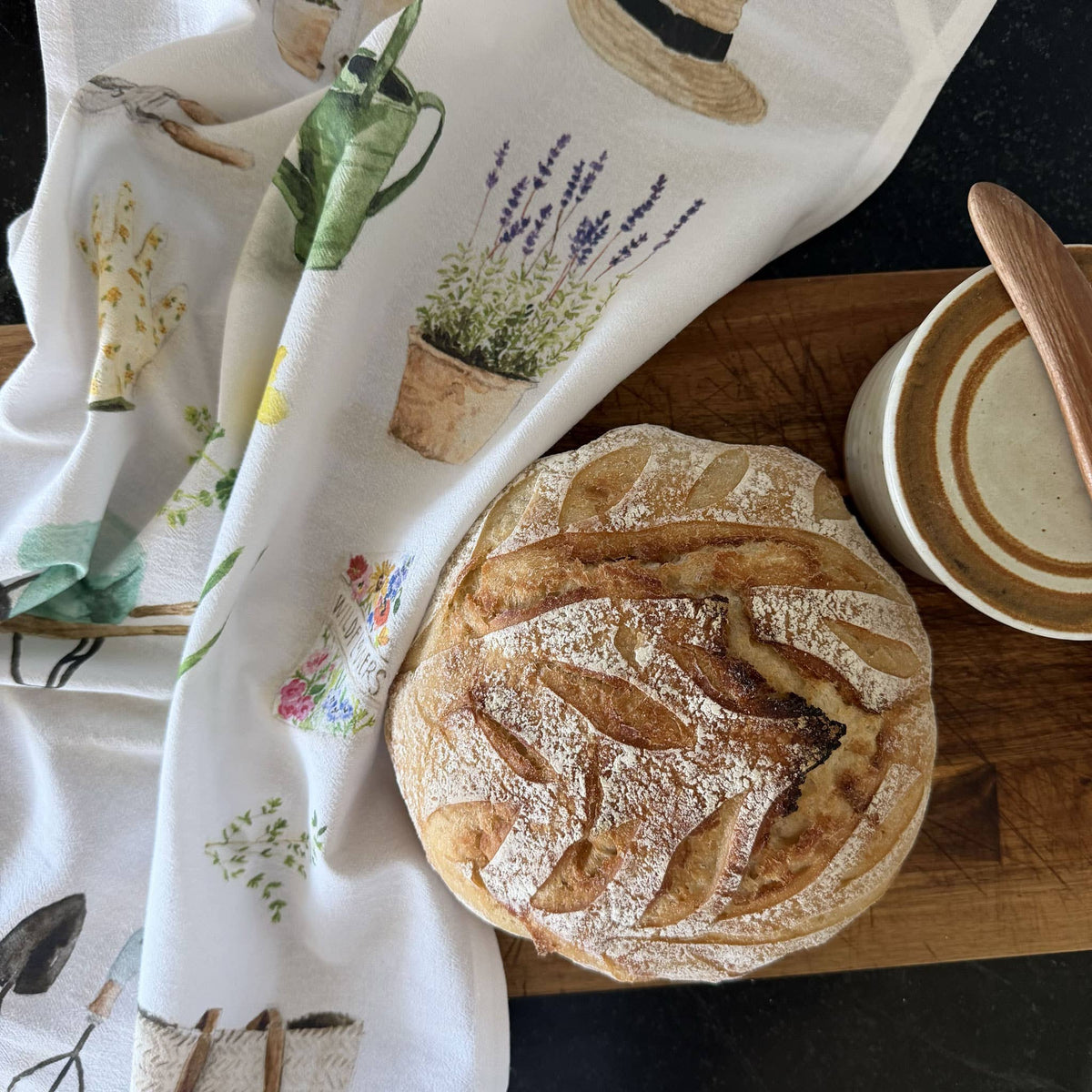 Garden cotton flour sack tea towel | Emily Lex Studio