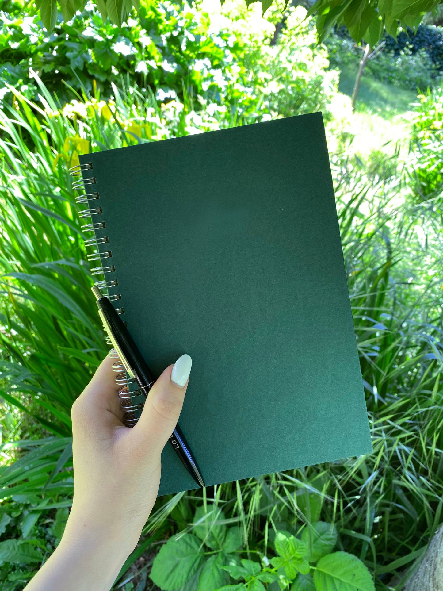 Forest Green Hardcover Spiral Notebook