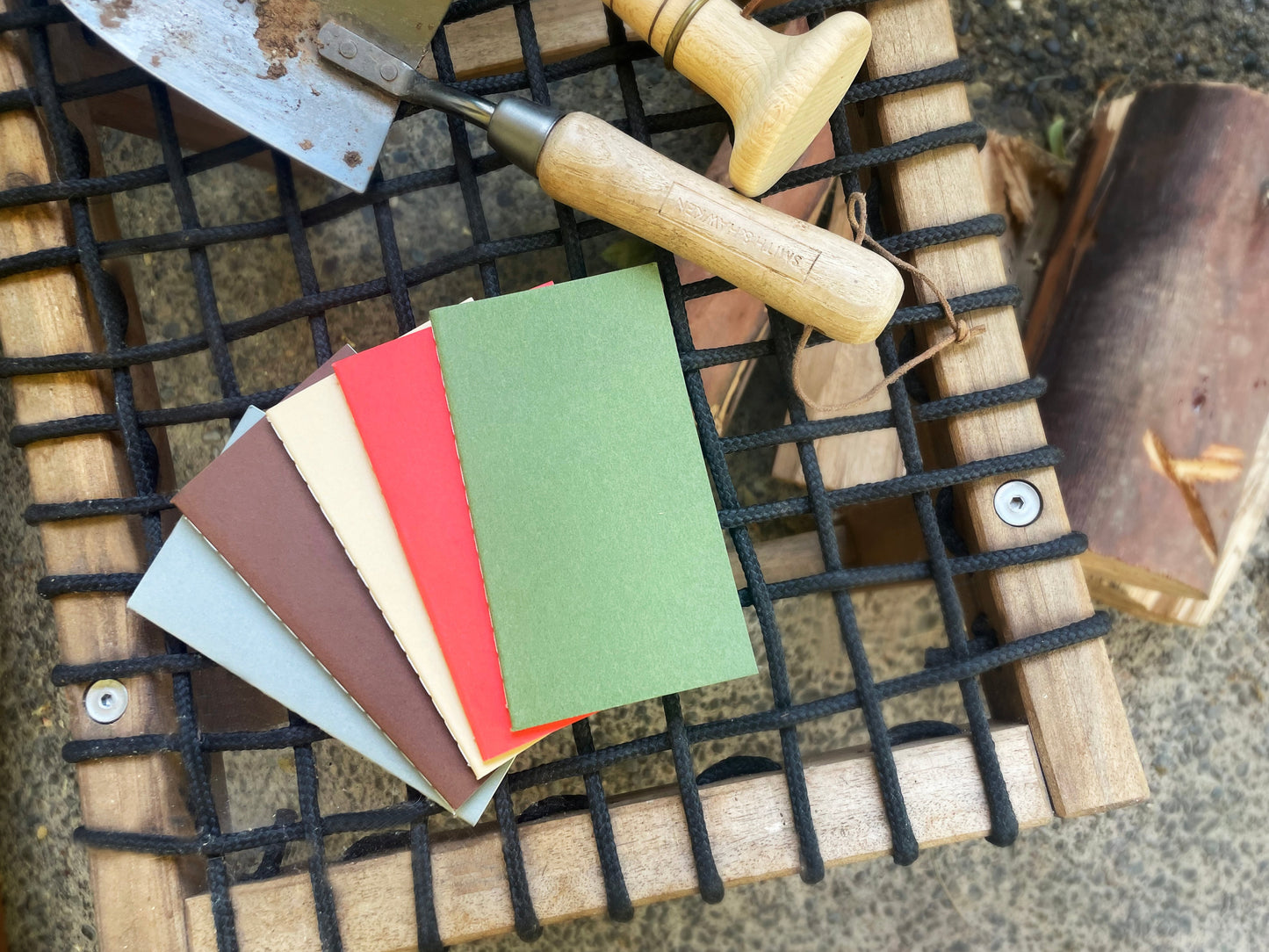 Blank Pocket Saddle Stitch Note Book