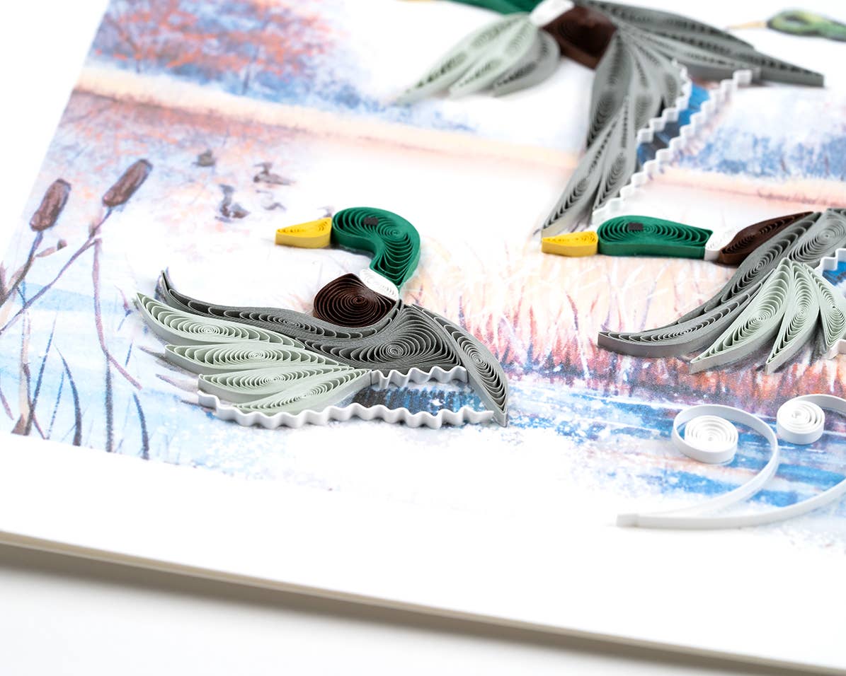 Duck Migration Quilling Card