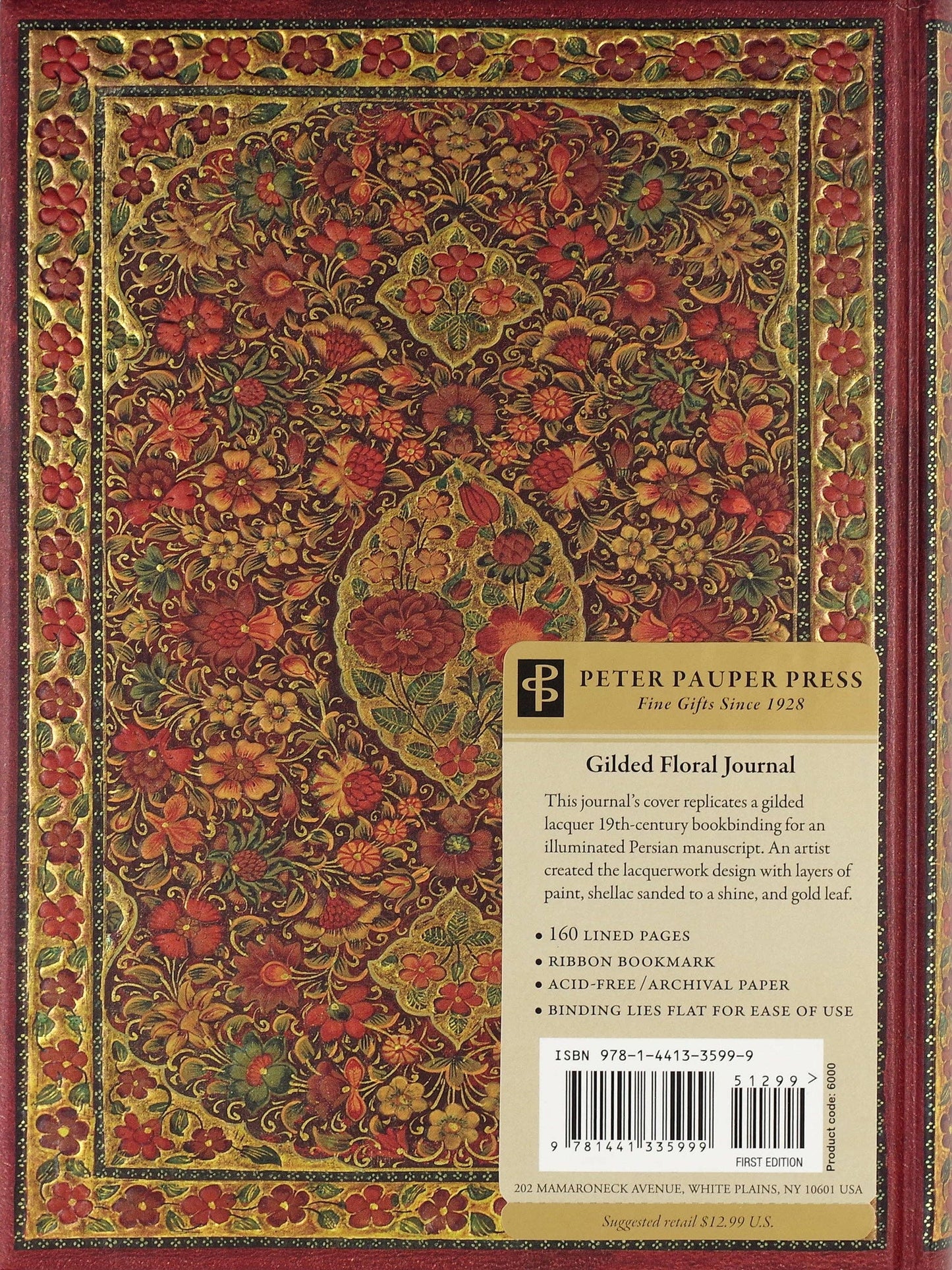 Peter Pauper Press | Gilded Floral Journal