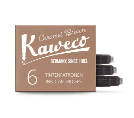 Kaweco Ink Cartridges in Caramel Brown - Pack of 6