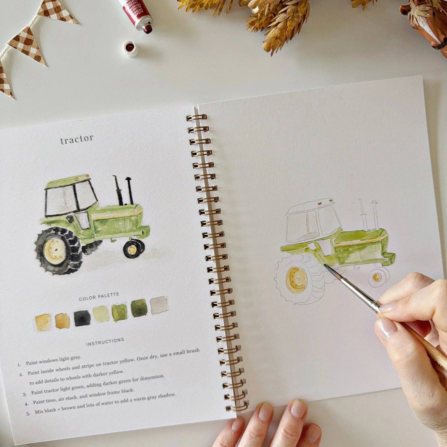 Emily Lex Studio | Farm watercolor workbook