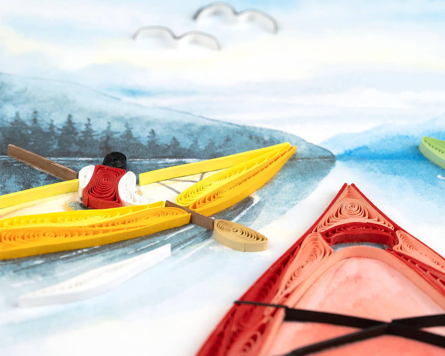 Quilled Kayaking Everyday Greeting Card