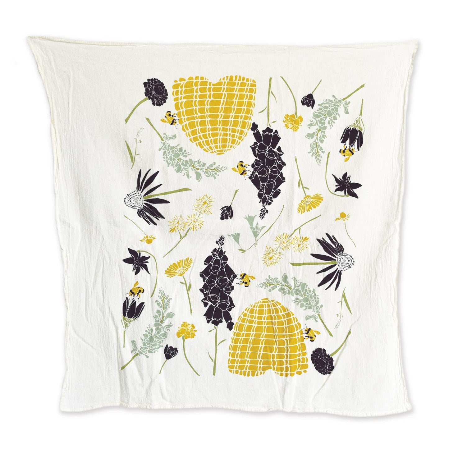 Honeybee Garden Dish Towel
