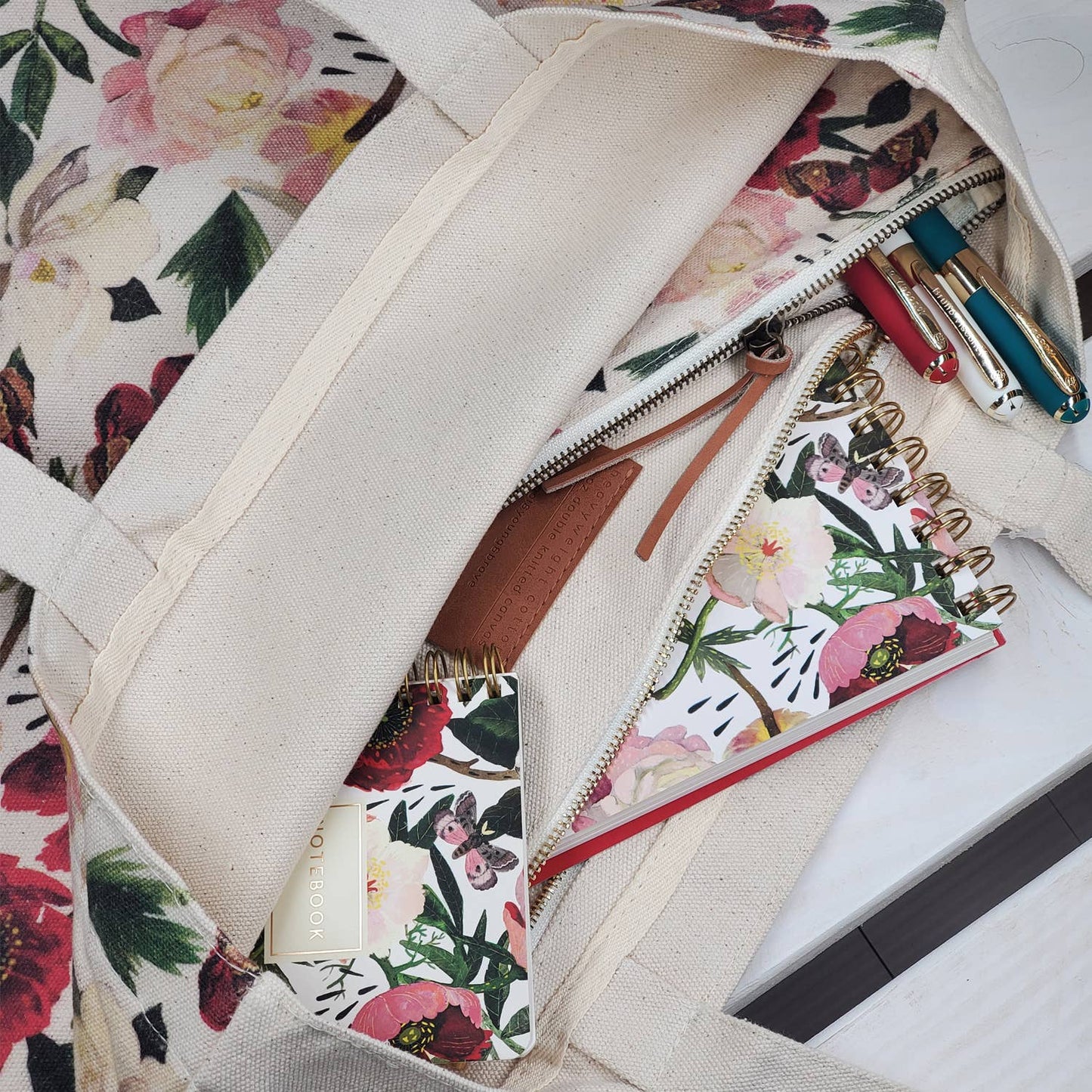 Pouch - Peonies