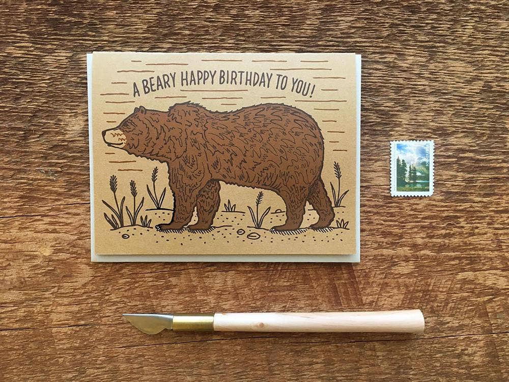 Noteworthy Paper & Press - Birthday Bear Card