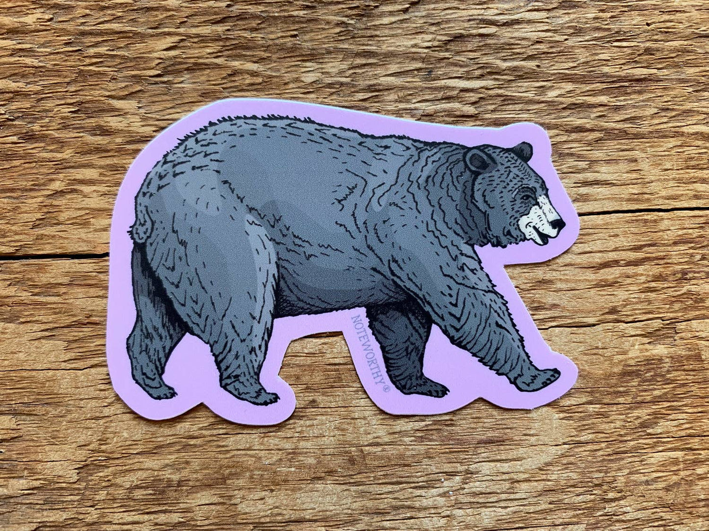 Noteworthy Paper & Press - Black Bear Sticker