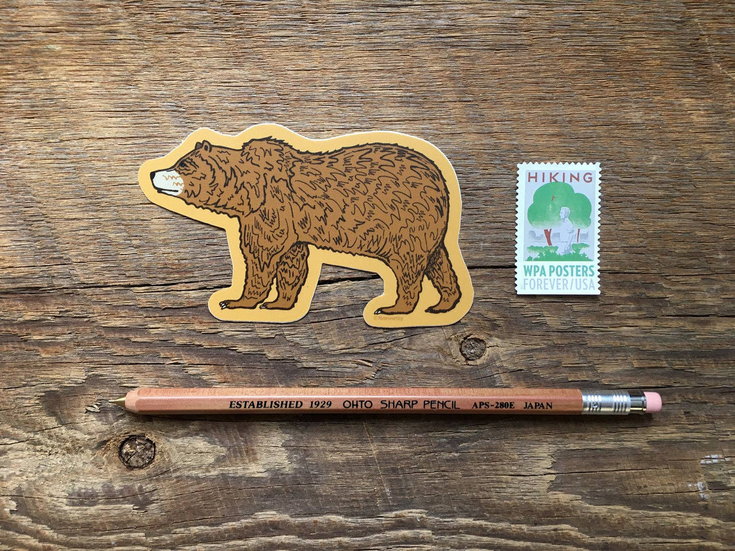 Noteworthy Paper & Press - Grizzly Bear Sticker