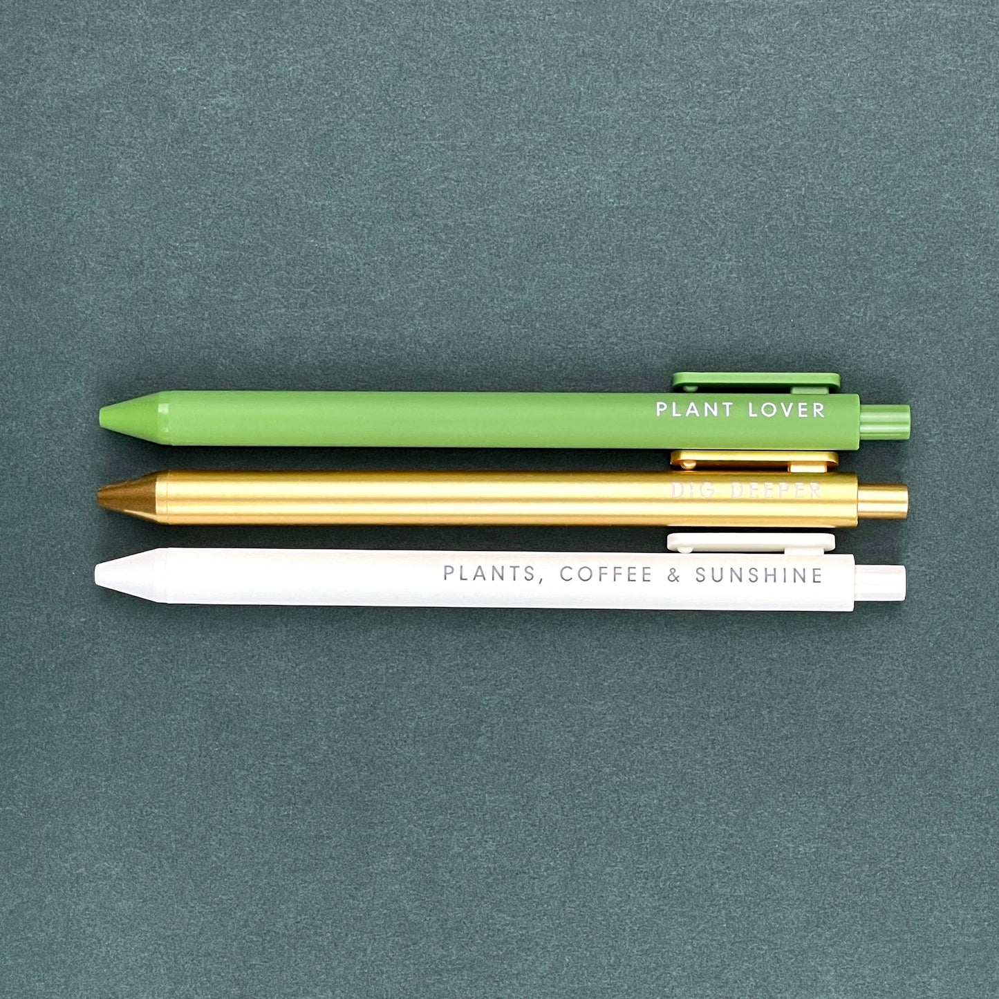 Ruff House Print Shop | Plant Jotter Gel Pen: Set of 3