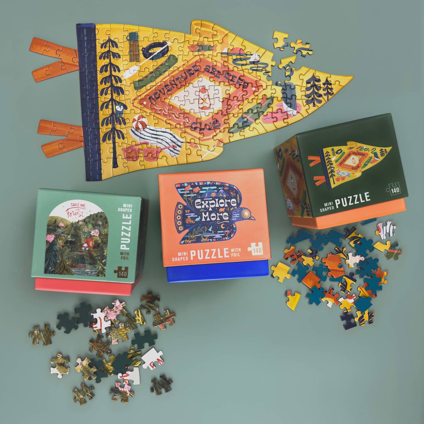 Lantern Press | MINI JIGSAW PUZZLE, Adventure Seekers Club