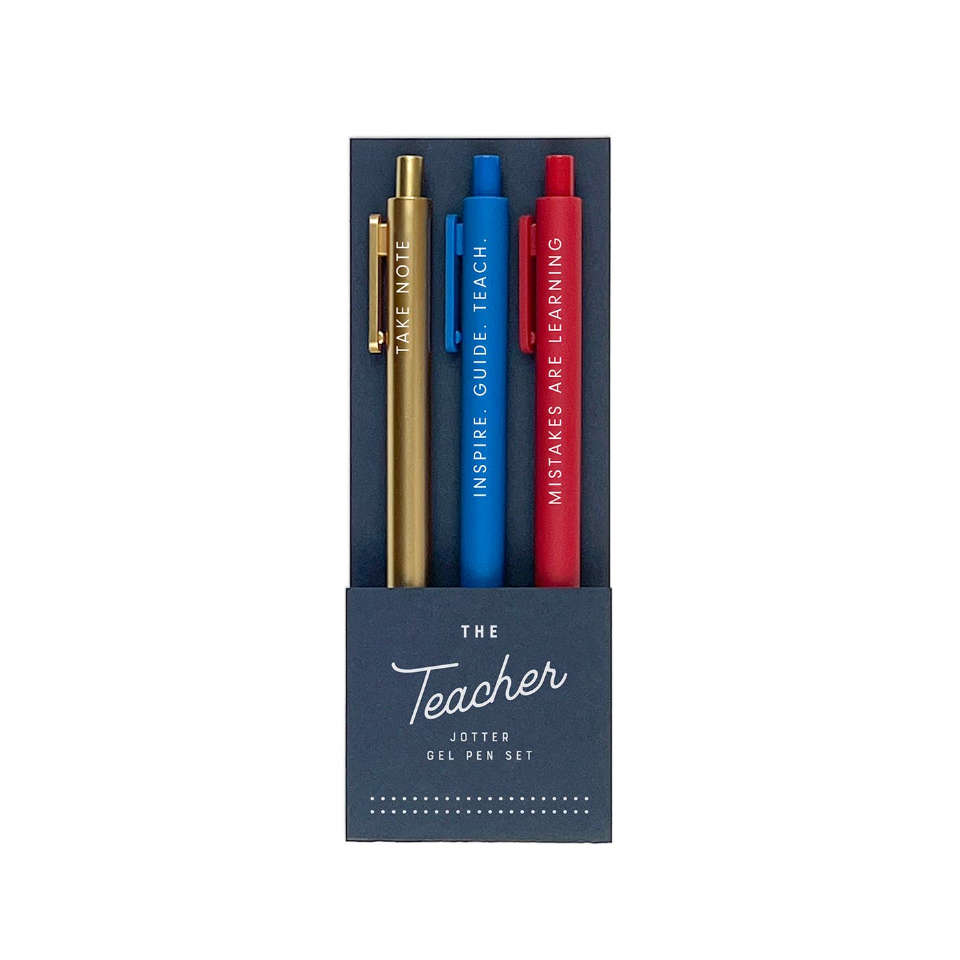 Ruff House Print Shop | The Teacher Jotter Gel Pen: Set of 3
