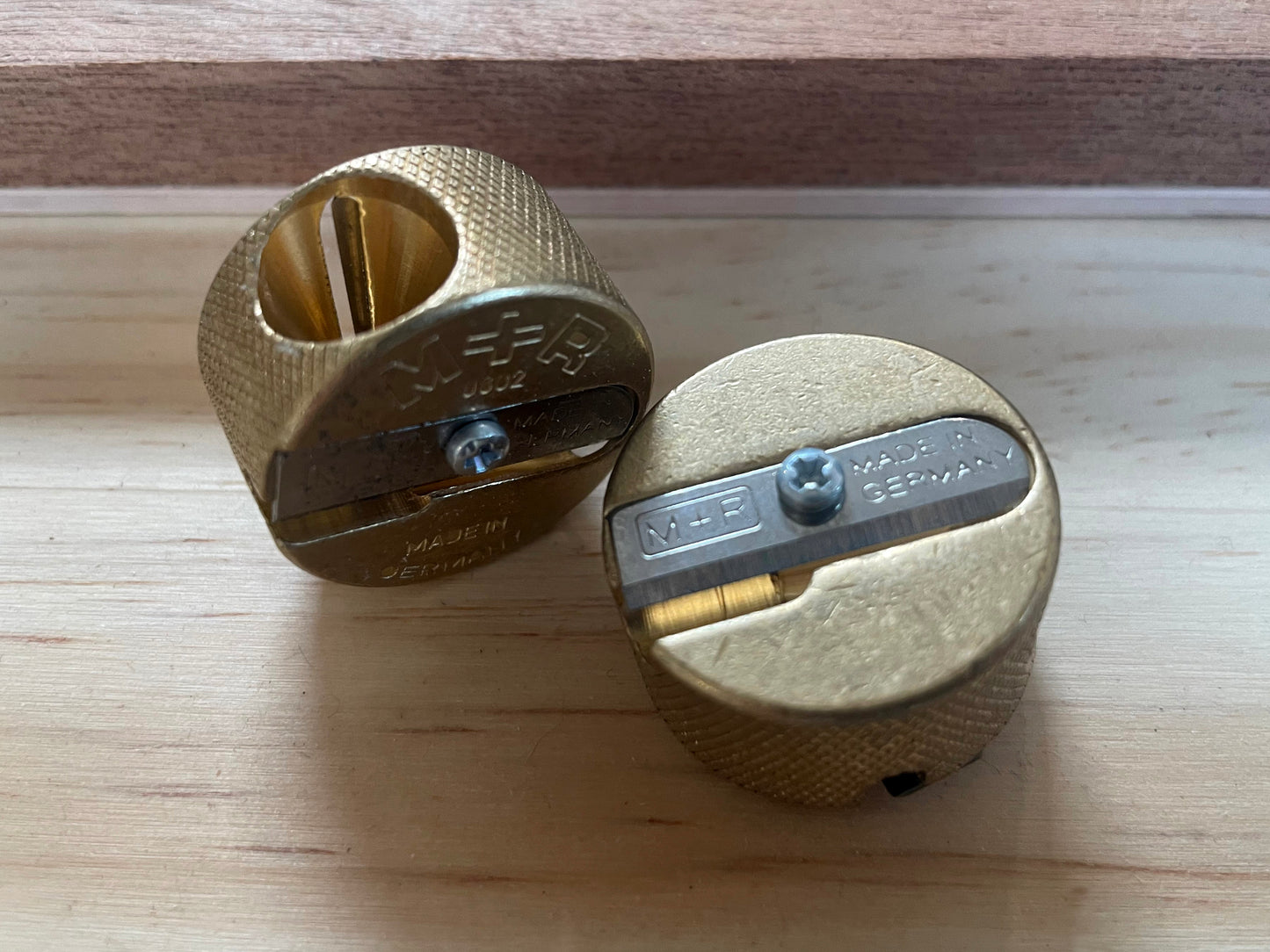 M+R Brass Pencil Sharpener - Large
