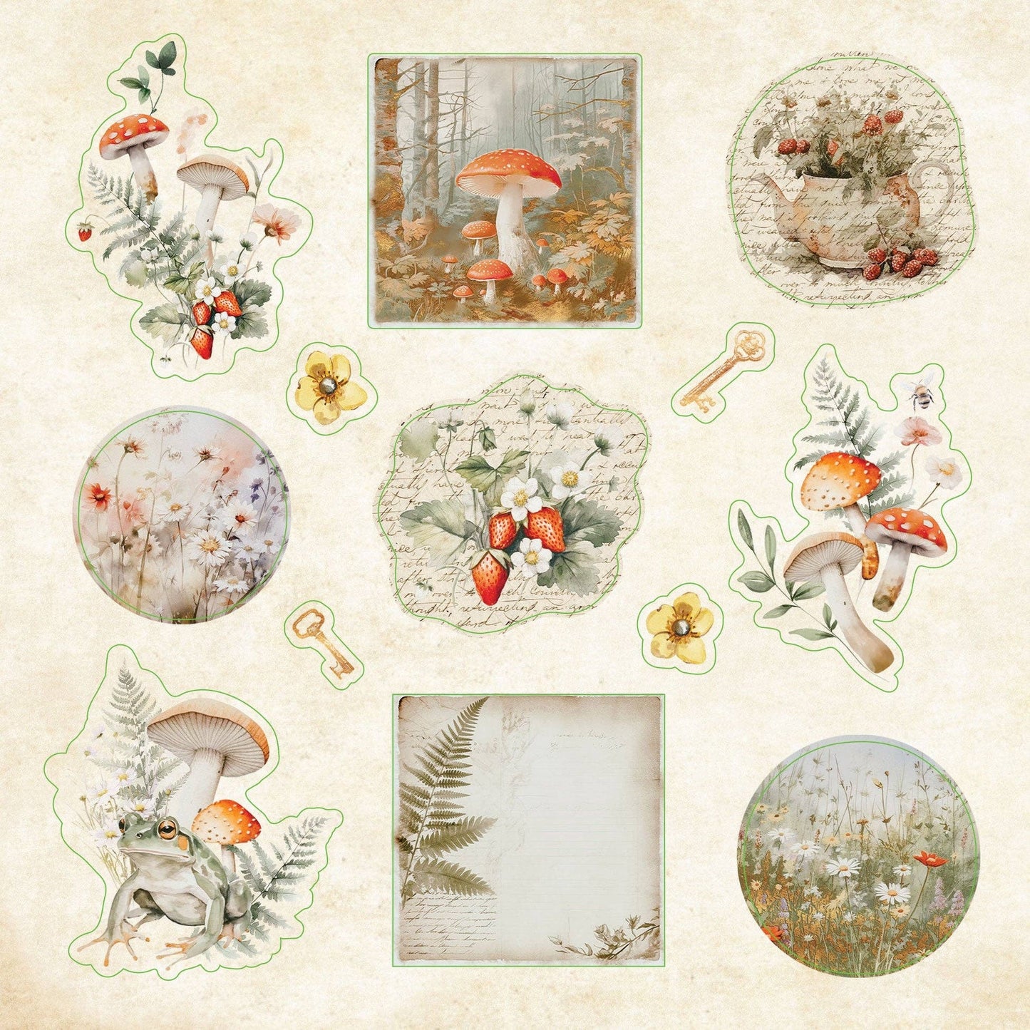 Peter Pauper Press | Cottagecore Sticker Book