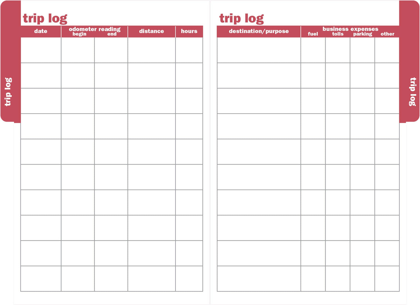 Peter Pauper Press - Auto Log Book