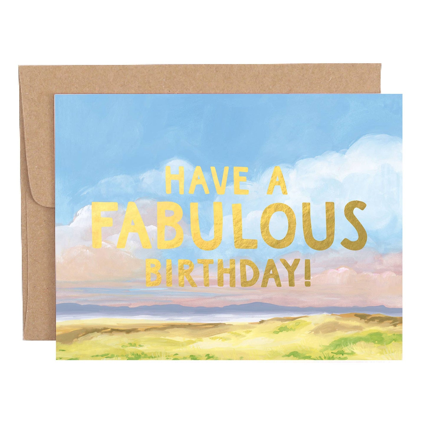 1canoe2 | One Canoe Two Paper Co. - Fabulous Birthday Landscape Greeting Card