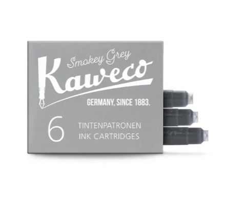 Kaweco Ink Cartridges in Smoky Grey - Pack of 6