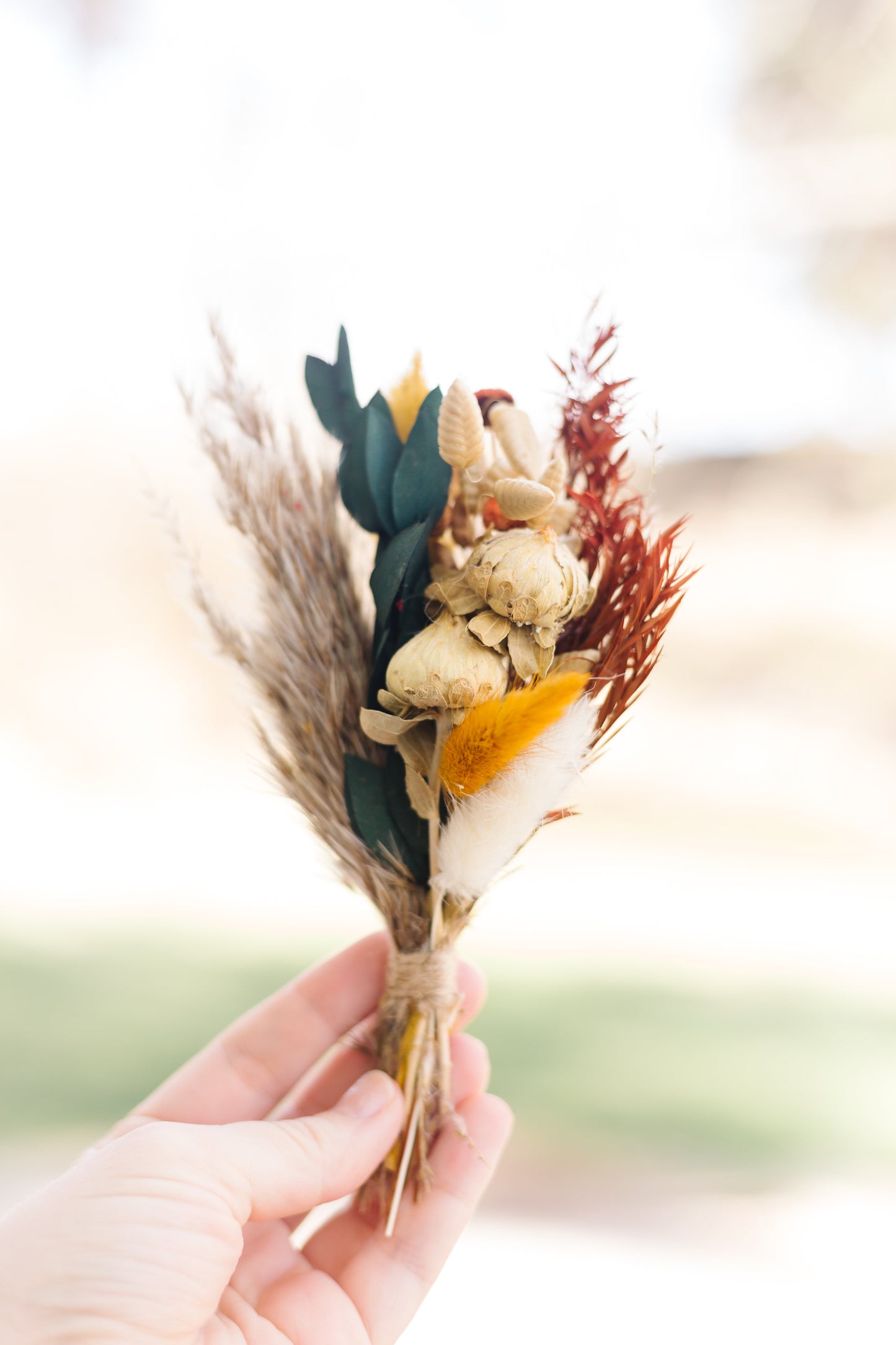 Thinking of You Mini Bouquet Card | Dried Floral Greeting