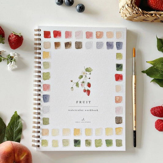 Emily Lex Studio | Fruit watercolor workbook