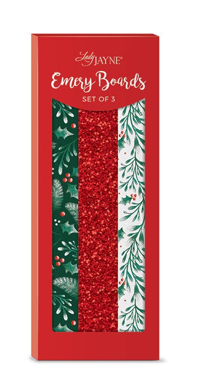 Glitter Emery Board Set Of 3 Snowy Sprigs