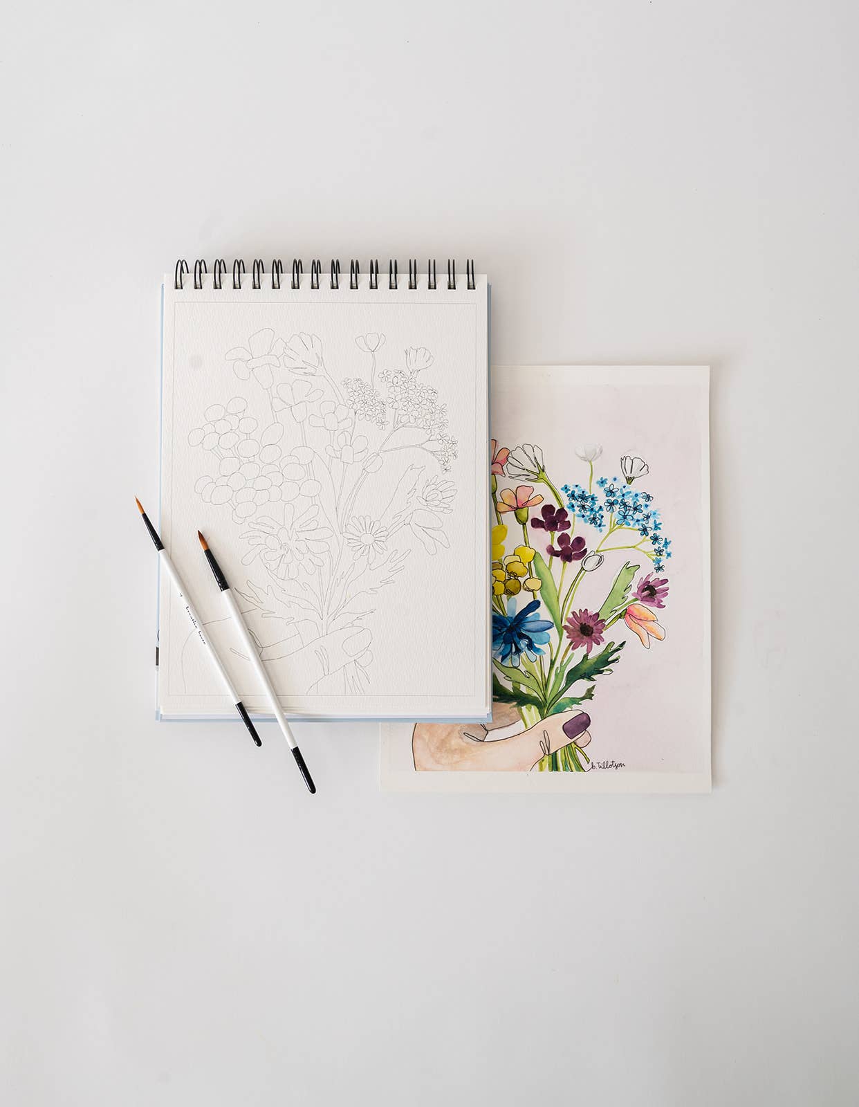 bailey rae studio | Floral Watercoloring Book