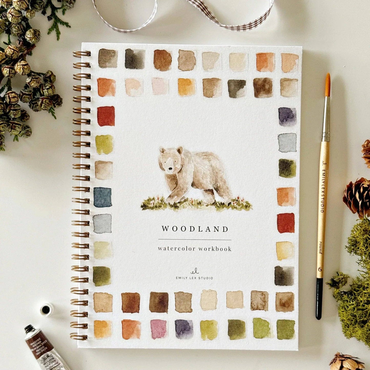 Emily Lex Studio | Woodland watercolor workbook