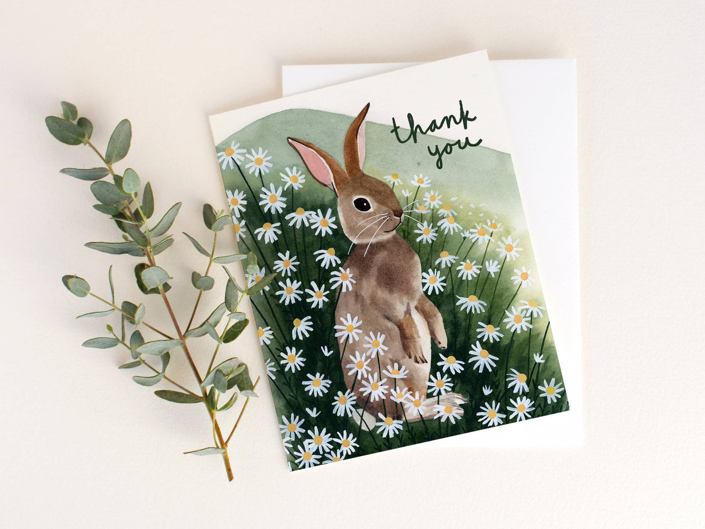 Bunny Meadow Thank You Card | May We Fly