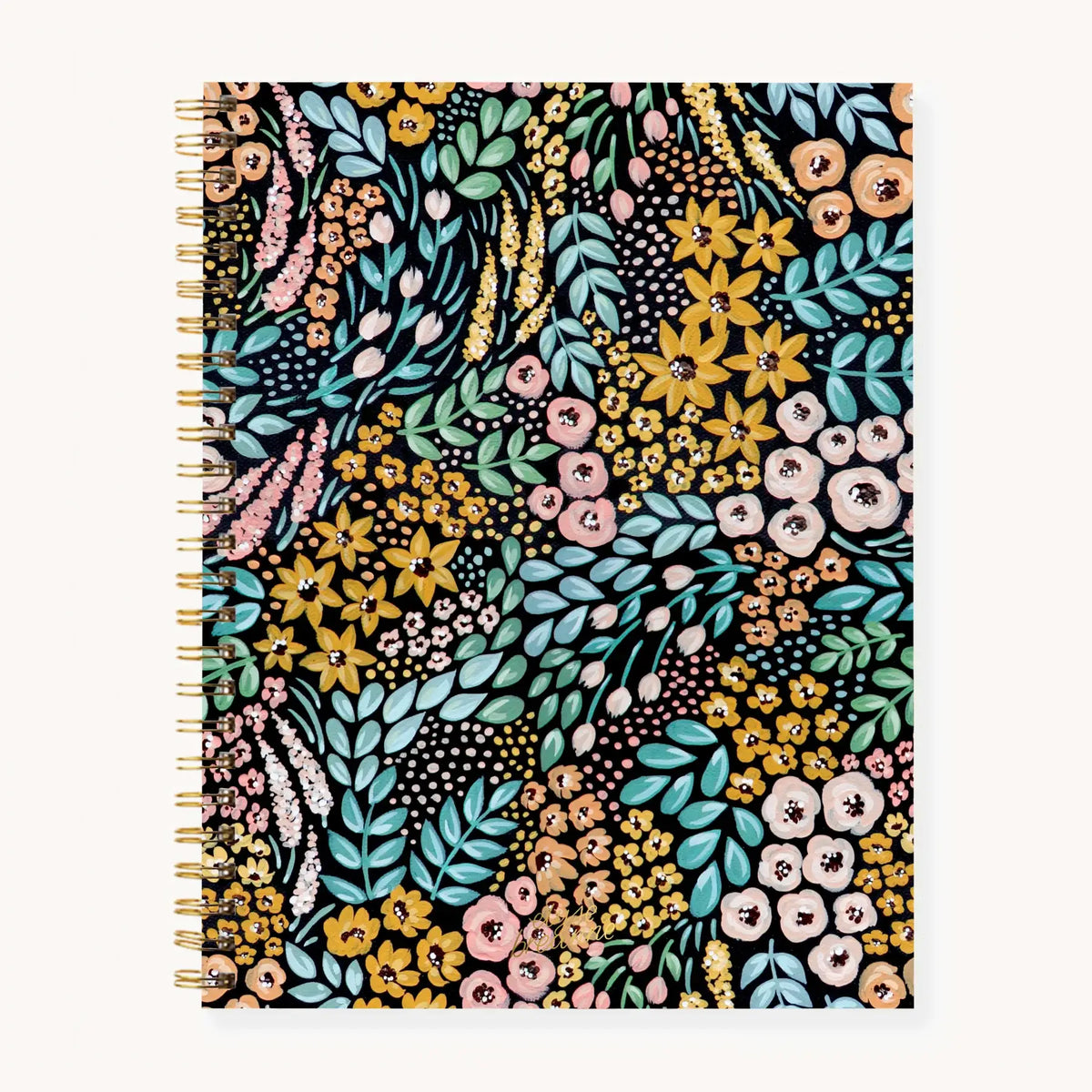 Floral Softcover Spiral Notebook