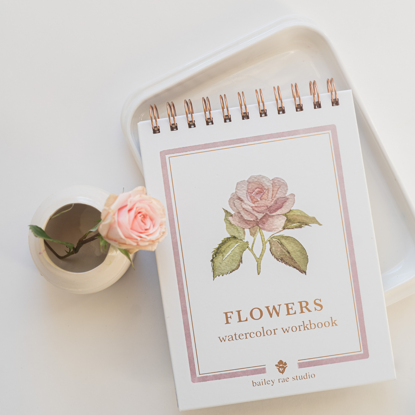 bailey rae studio | Flowers Watercolor Workbook