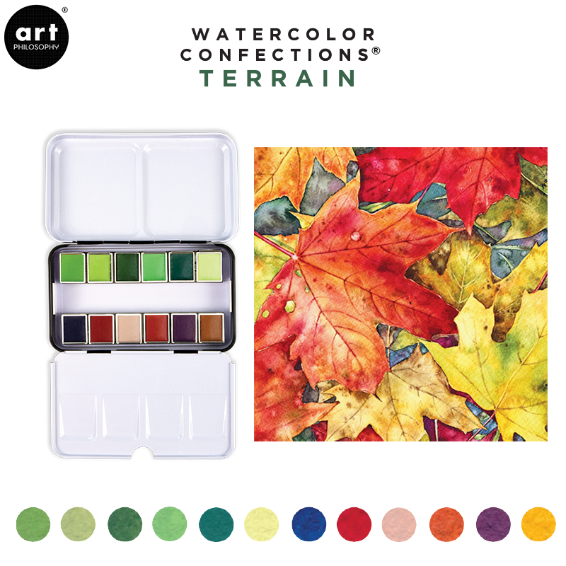 Watercolor Confections Paint Palette: Terrain