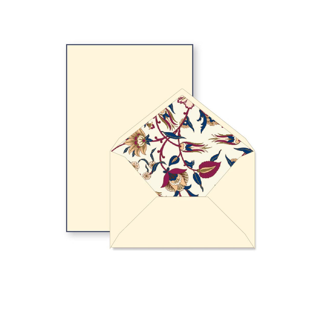 Rossi 1931 100% Cotton Bordered Writing Sheets Letter Set | Made in Italy