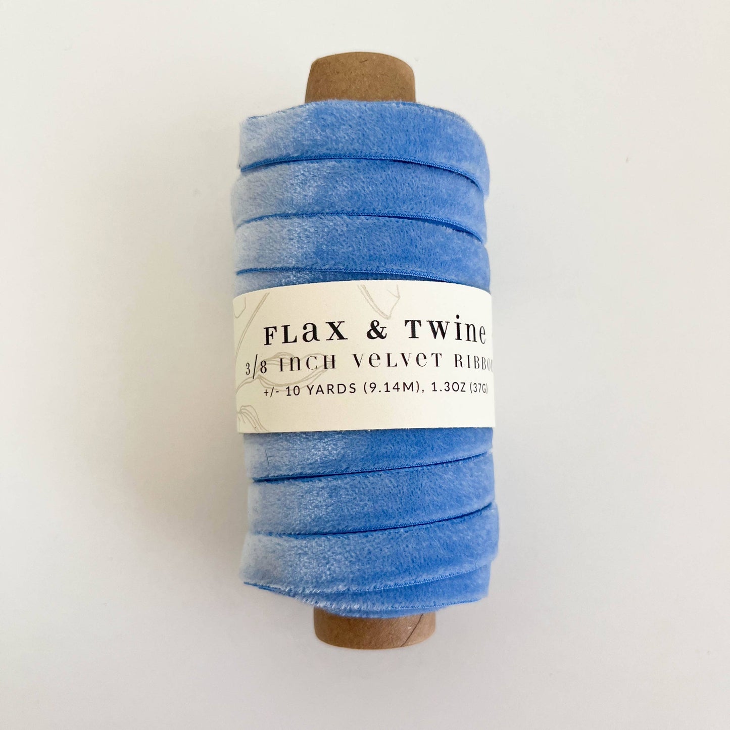 Flax & Twine 3/8" Velvet Ribbon - 10 Yards