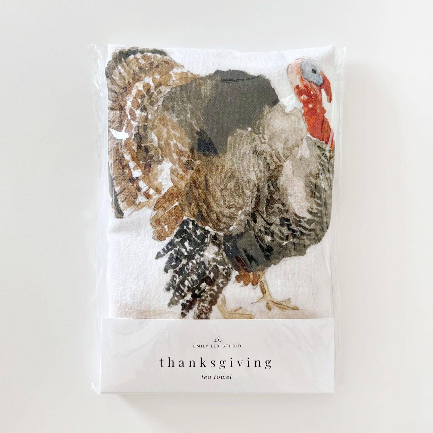 Thanksgiving cotton flour sack tea towel