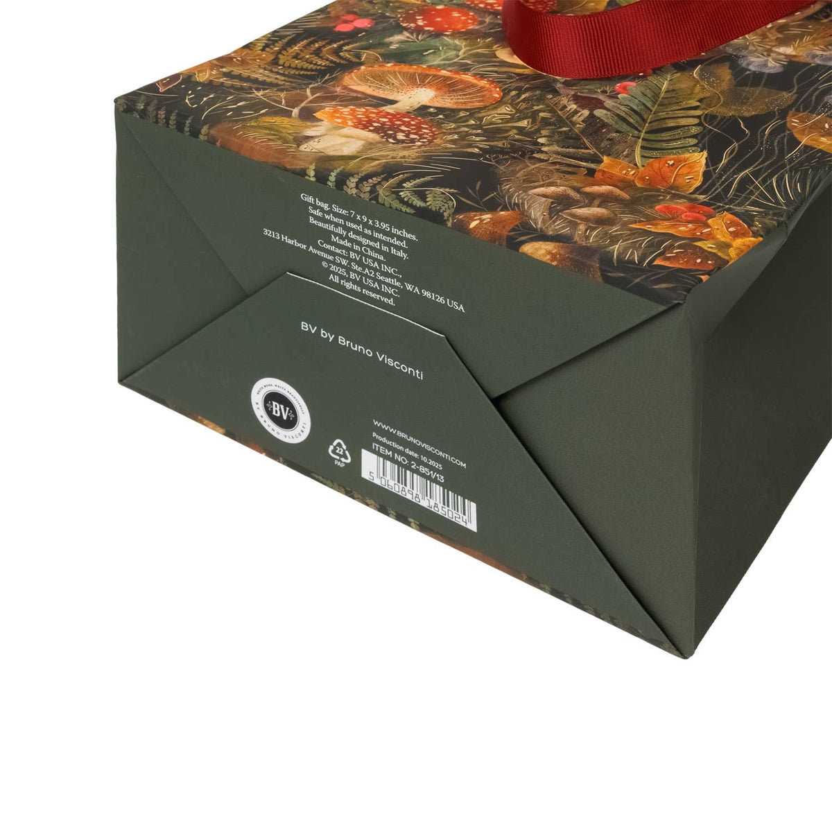 Small Gift Bag - Forest Mushrooms