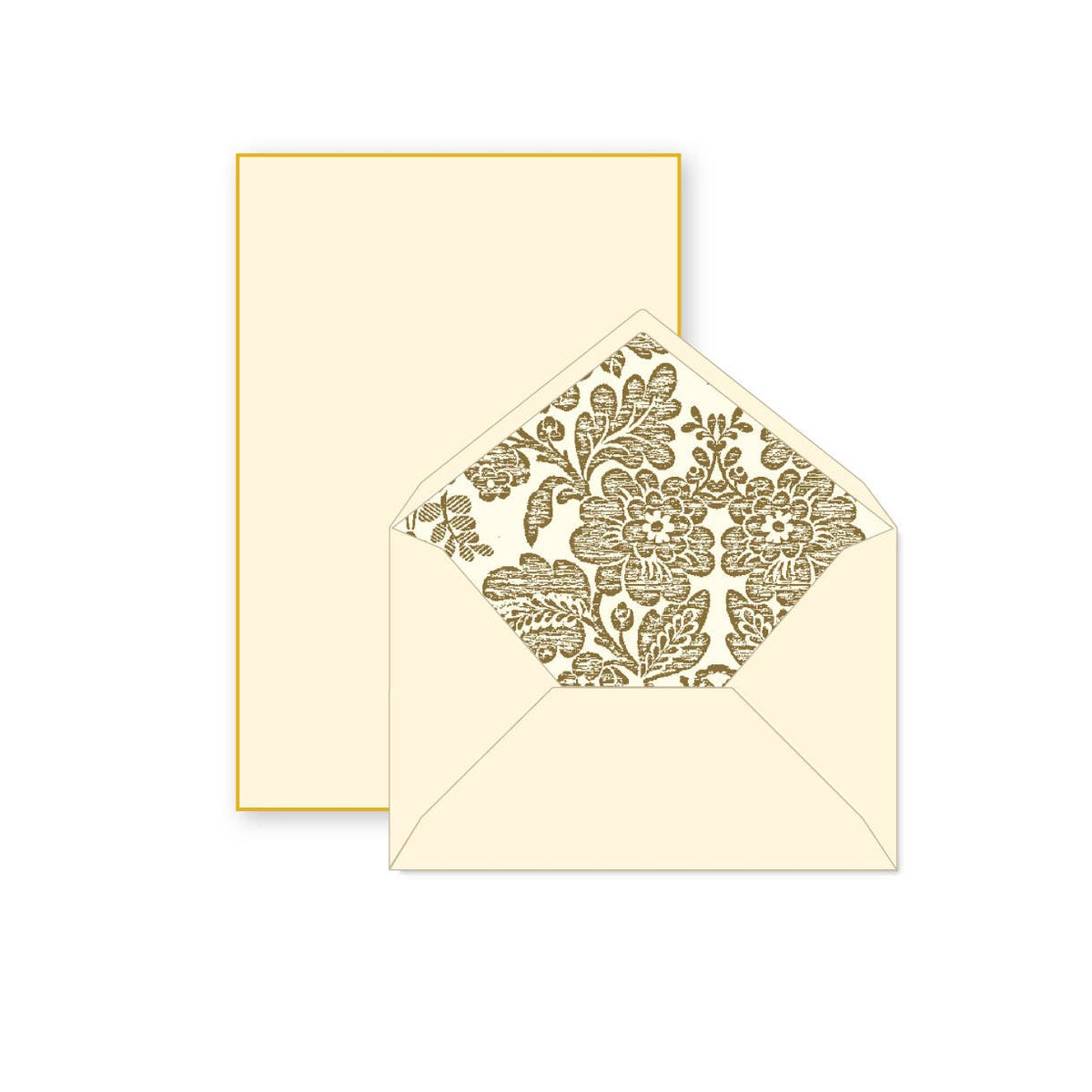 Rossi 1931 100% Cotton Bordered Writing Sheets Letter Set | Made in Italy