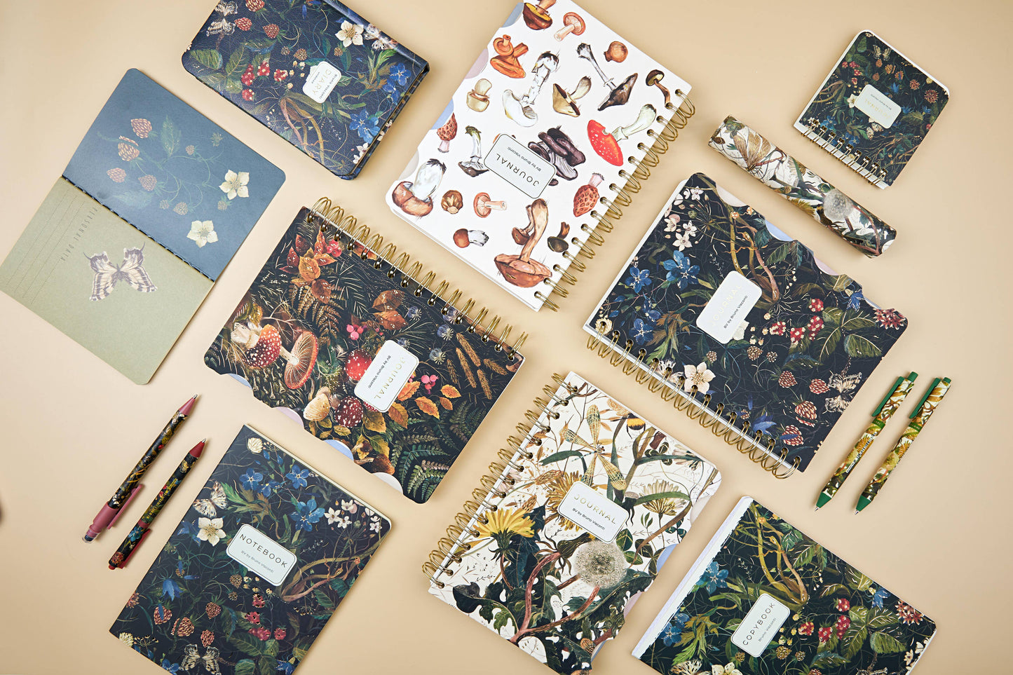 Pocket Art Journal  - Forest Mushrooms