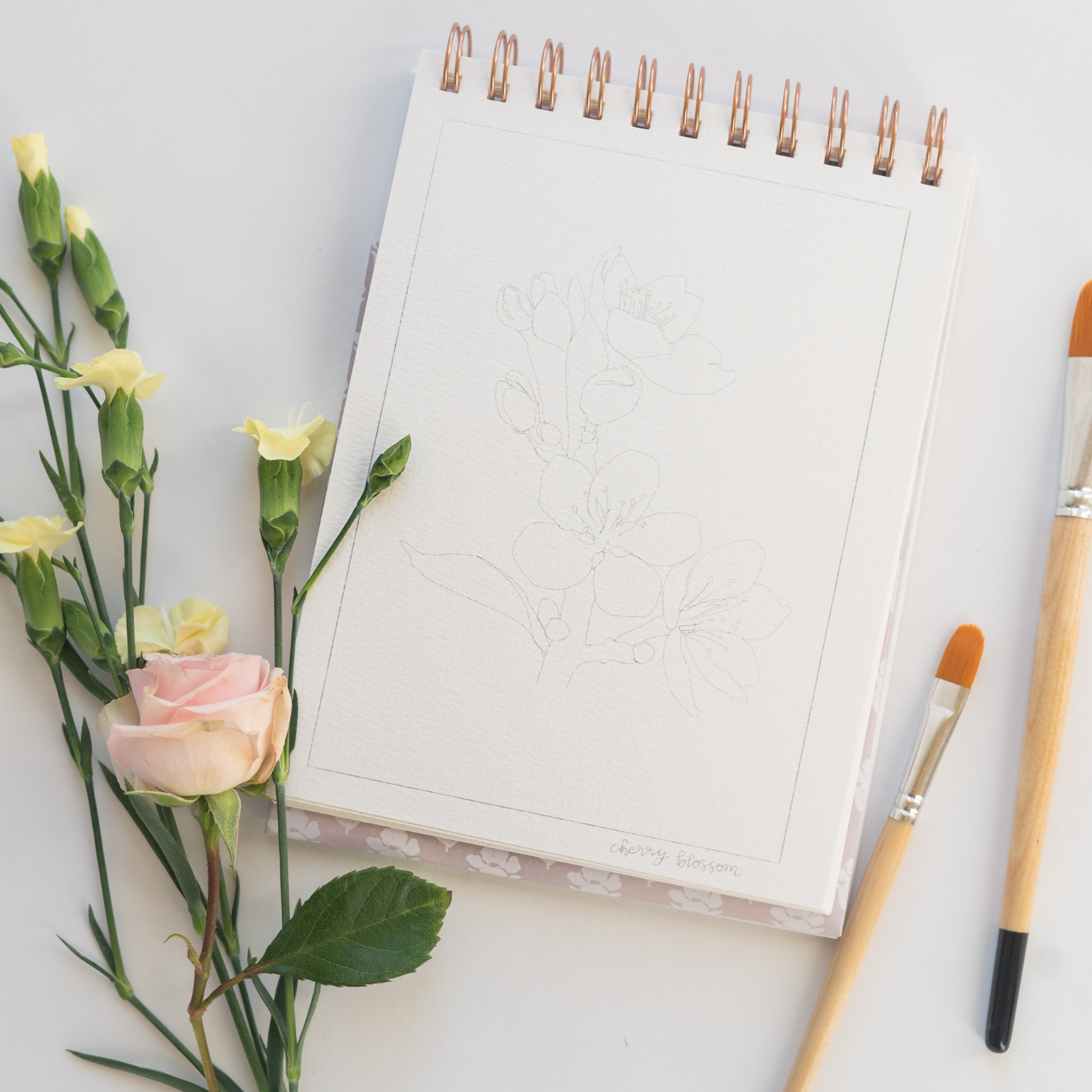 bailey rae studio | Flowers Watercolor Workbook