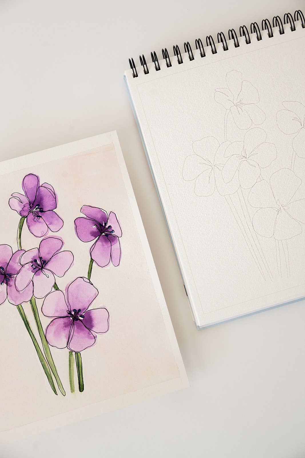 bailey rae studio | Floral Watercoloring Book