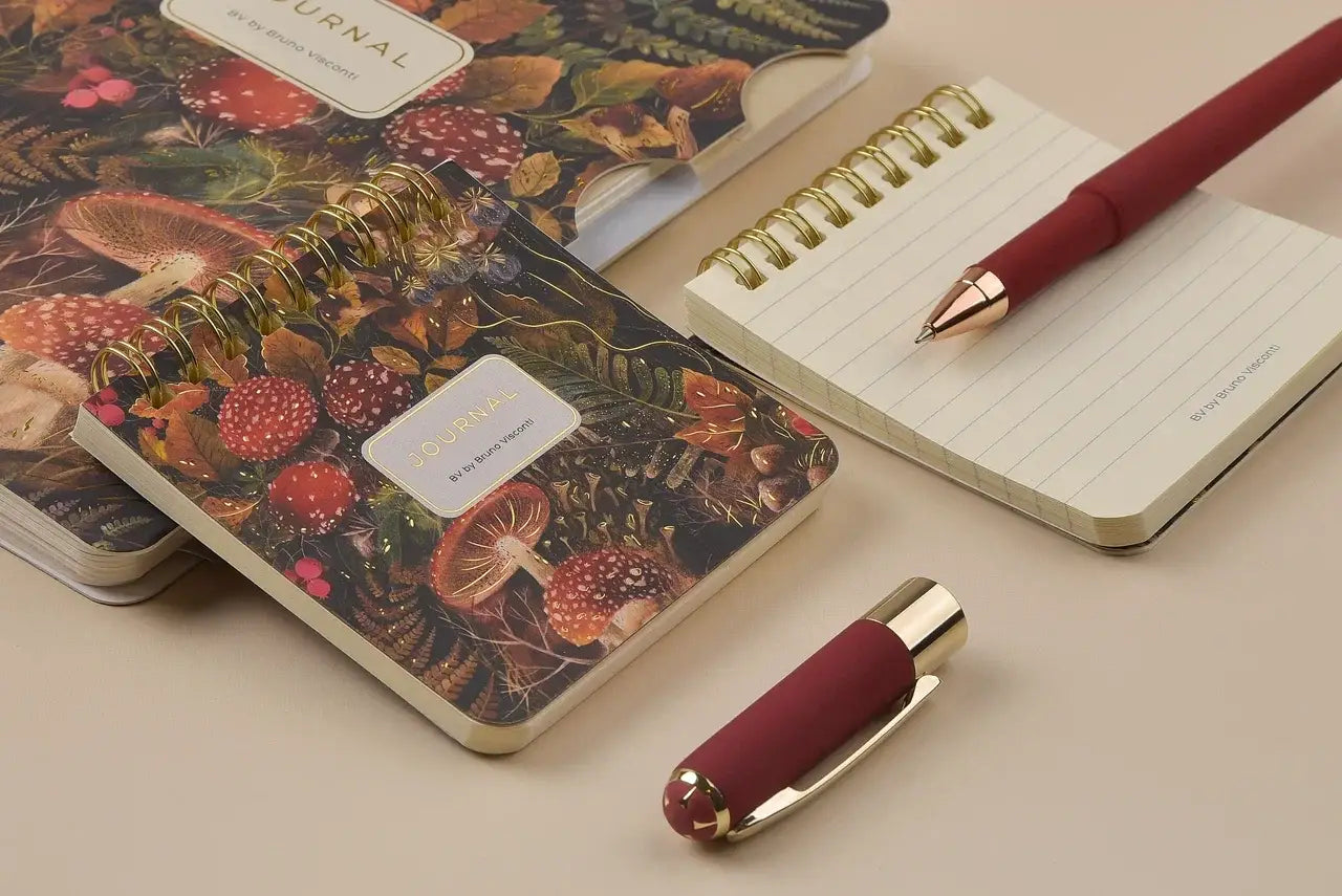 Pocket Art Journal  - Forest Mushrooms