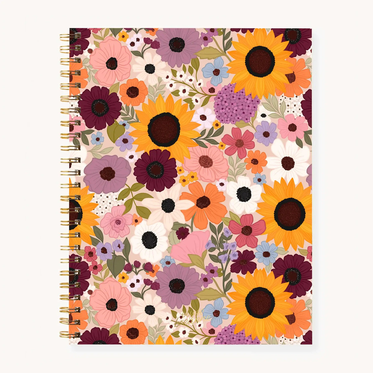 Floral Softcover Spiral Notebook