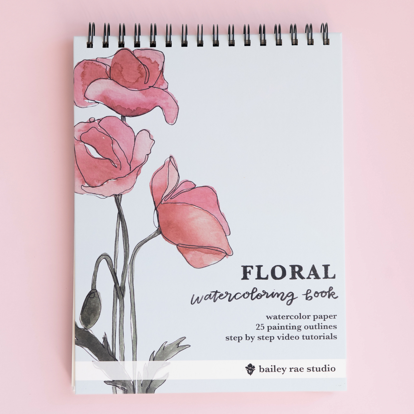 bailey rae studio | Floral Watercoloring Book