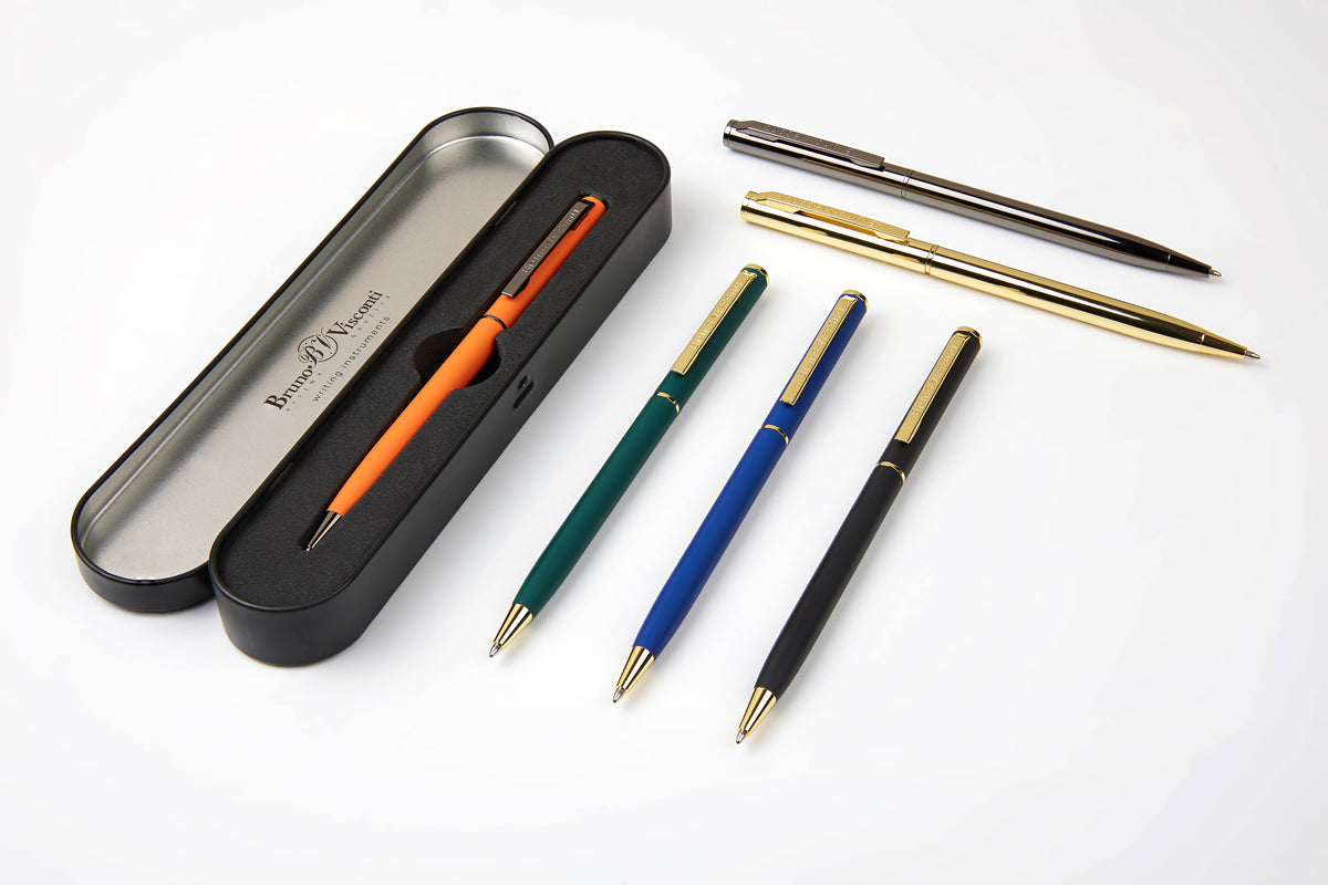 Tube of 12 Palermo pens - Black and Gold