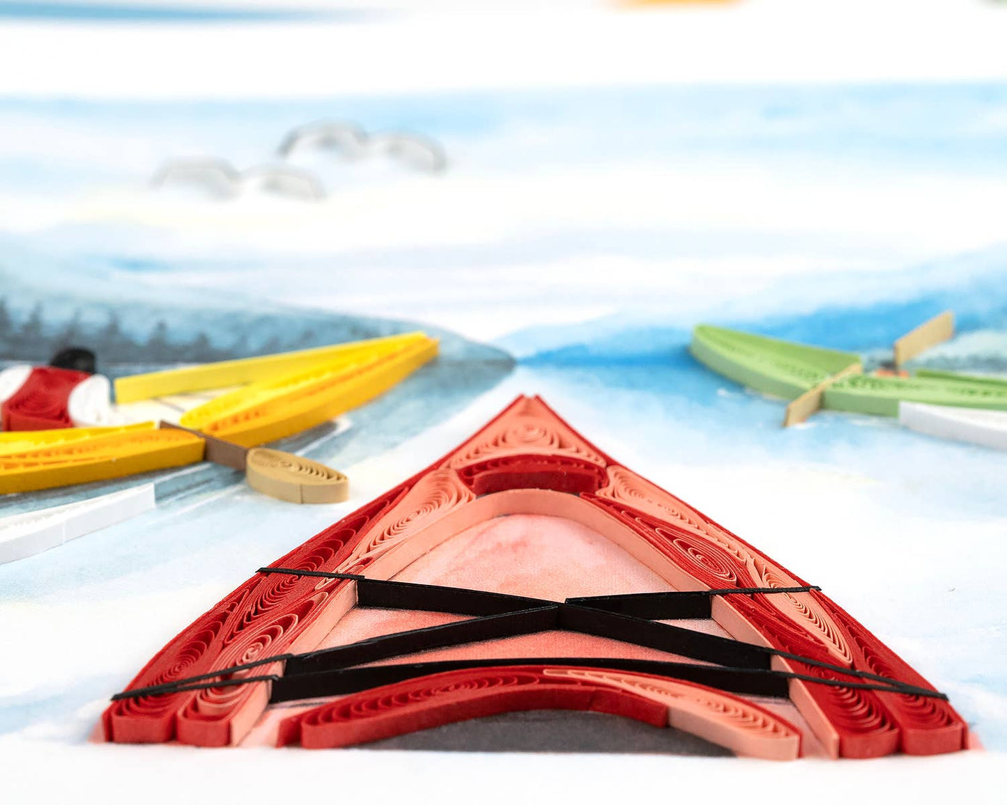 Quilled Kayaking Everyday Greeting Card