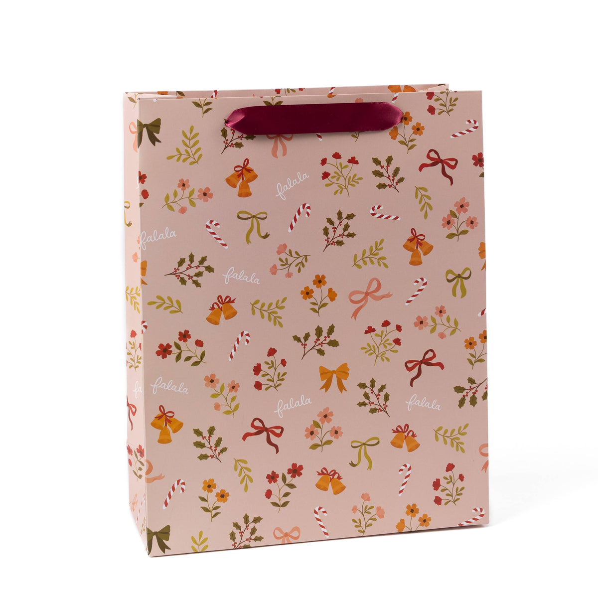 Bows and Bells Holiday Gift Bag