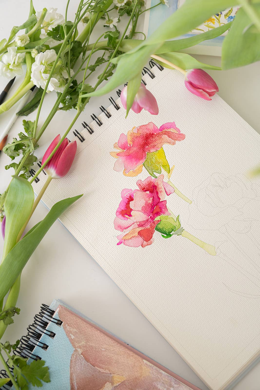 bailey rae studio | Floral Watercoloring Book