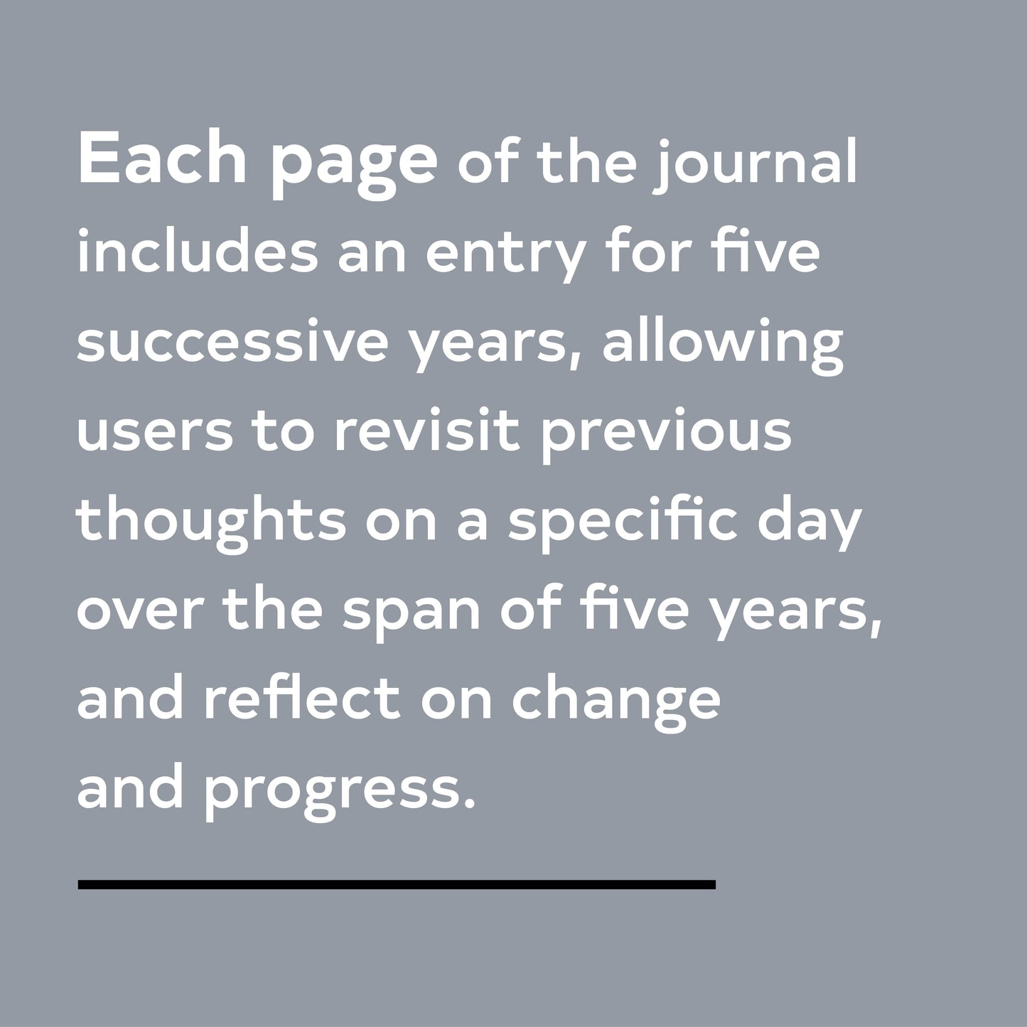 Canvas One Line A Day Journal | A Five-Year Memory Book