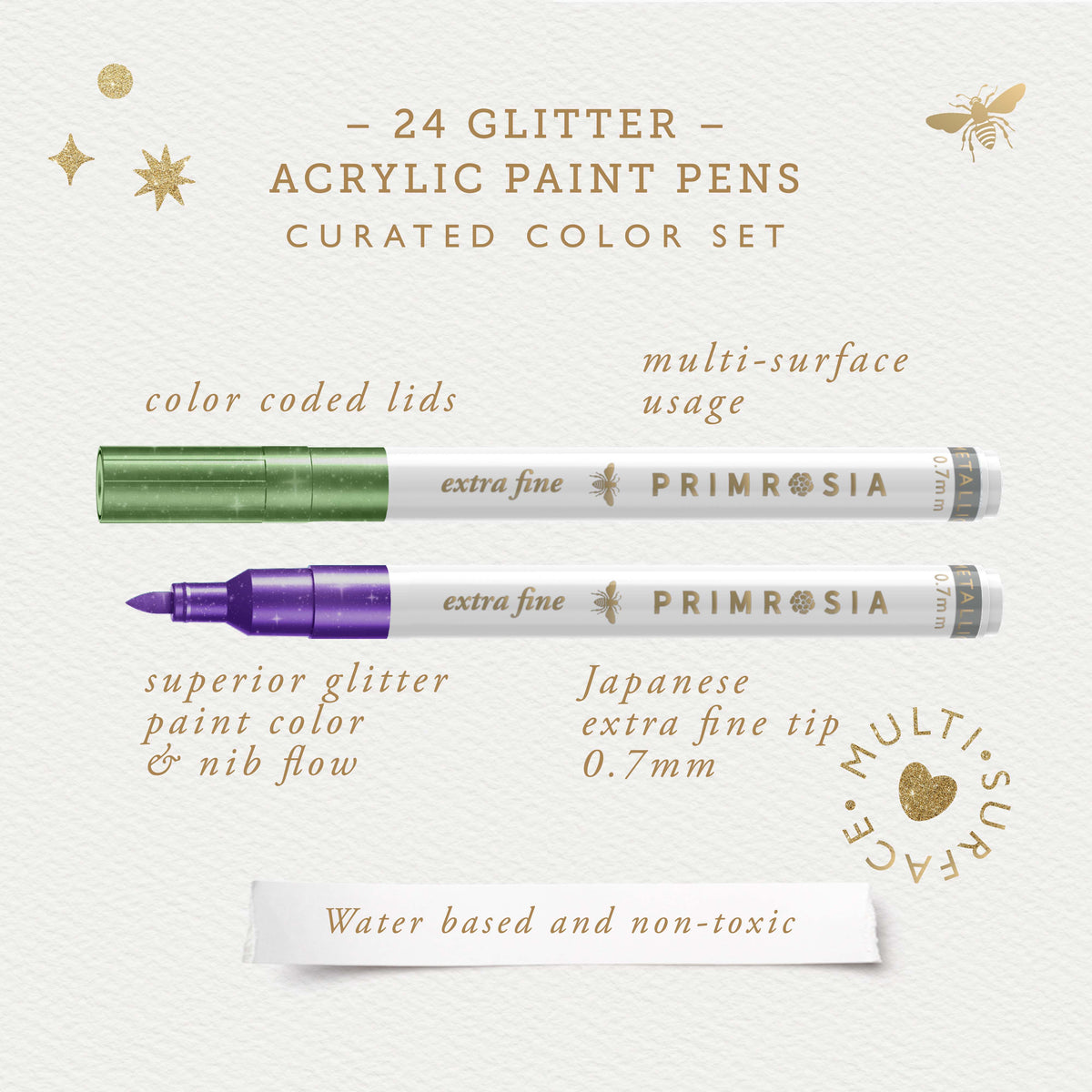 Glitter Paint Pens Set | Primrosia