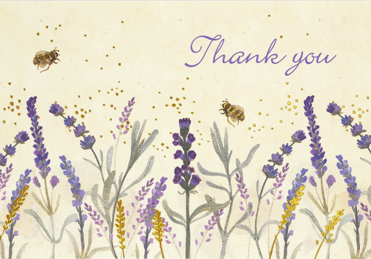 Peter Pauper Press | Lavender & Honey Thank You Notes