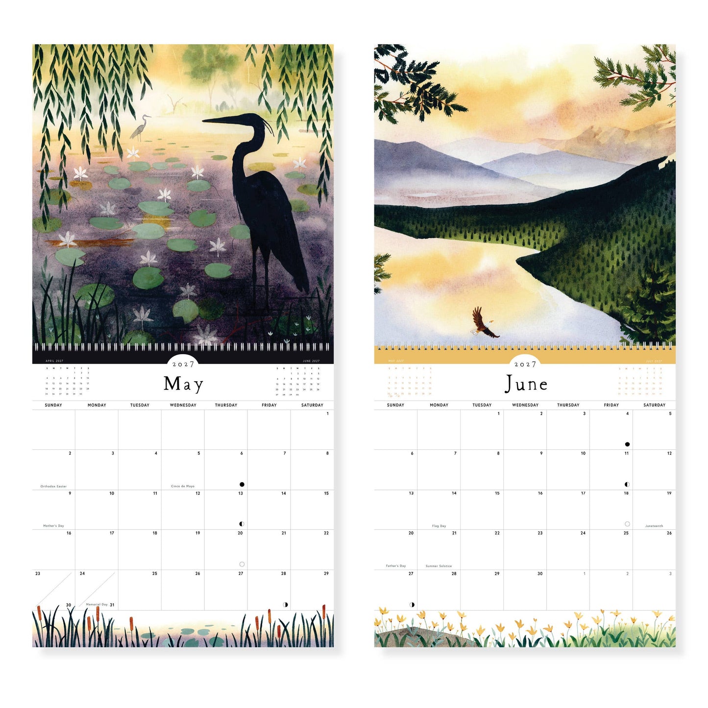 2027 Quiet Earth Wall Calendar | May We Fly